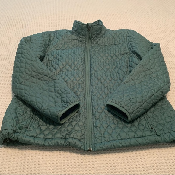 Lands End Quilted Puffer Packable Jacket in Teal Large Petite - Picture 4 of 14